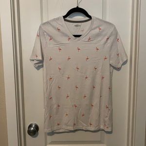 Old navy v neck flamingo t shirt
